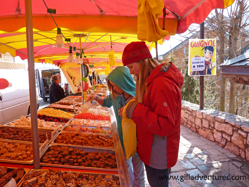 Meribel France, candy stand