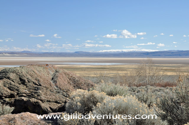 Alvord Desert from Pike Creek Boulders