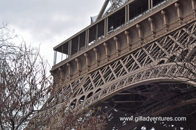 Eiffel Tower closeup, Paris