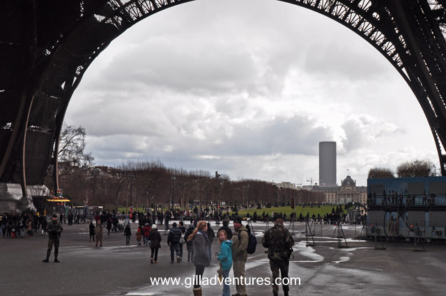 under the Eiffel Tower